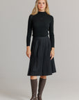 Pleated Skirt Black