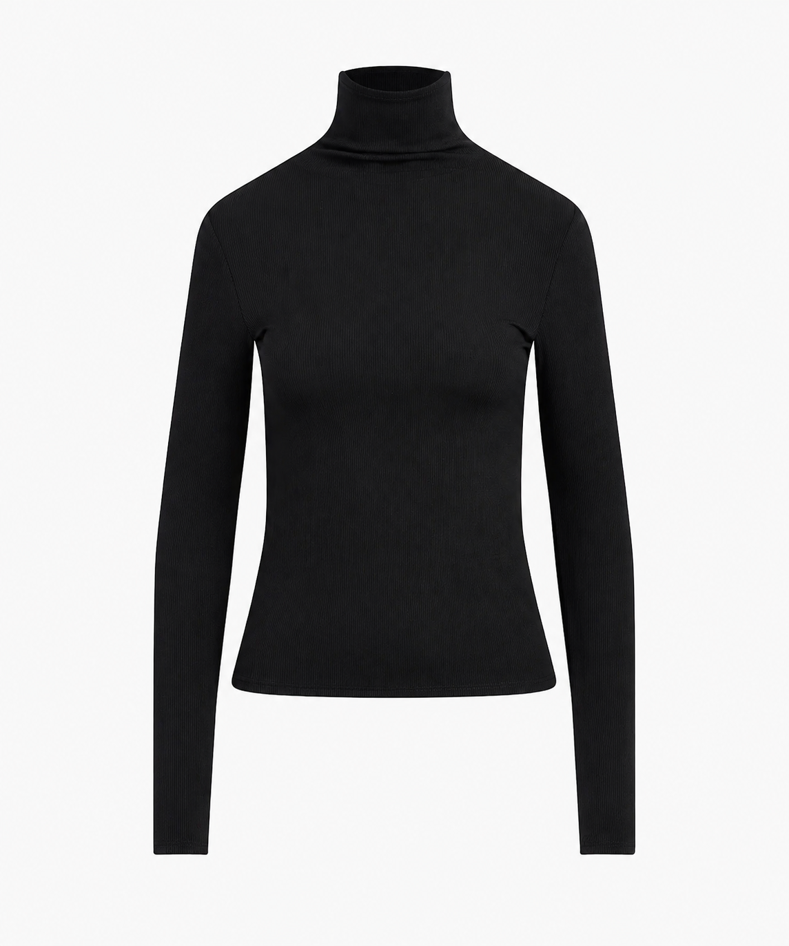 Basic Stretch Turtleneck - Black