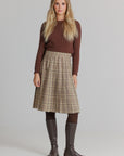 Plaid Pleated Skirt