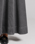 Braided Midi Denim - Grey