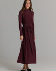 The Wrap Jumper plum