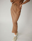 Tan Drawstring skirt