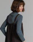 Pinstripe Slip Jumper Brown
