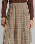 Plaid Pleated Skirt