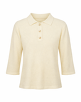 Knit Polo Box Sleeve Cream