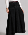 Braided Midi Denim - Black