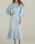 Sky Shirt Dress