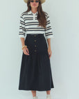 Drop Waist Skirt Black