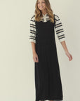 Braided Slip Dress Black